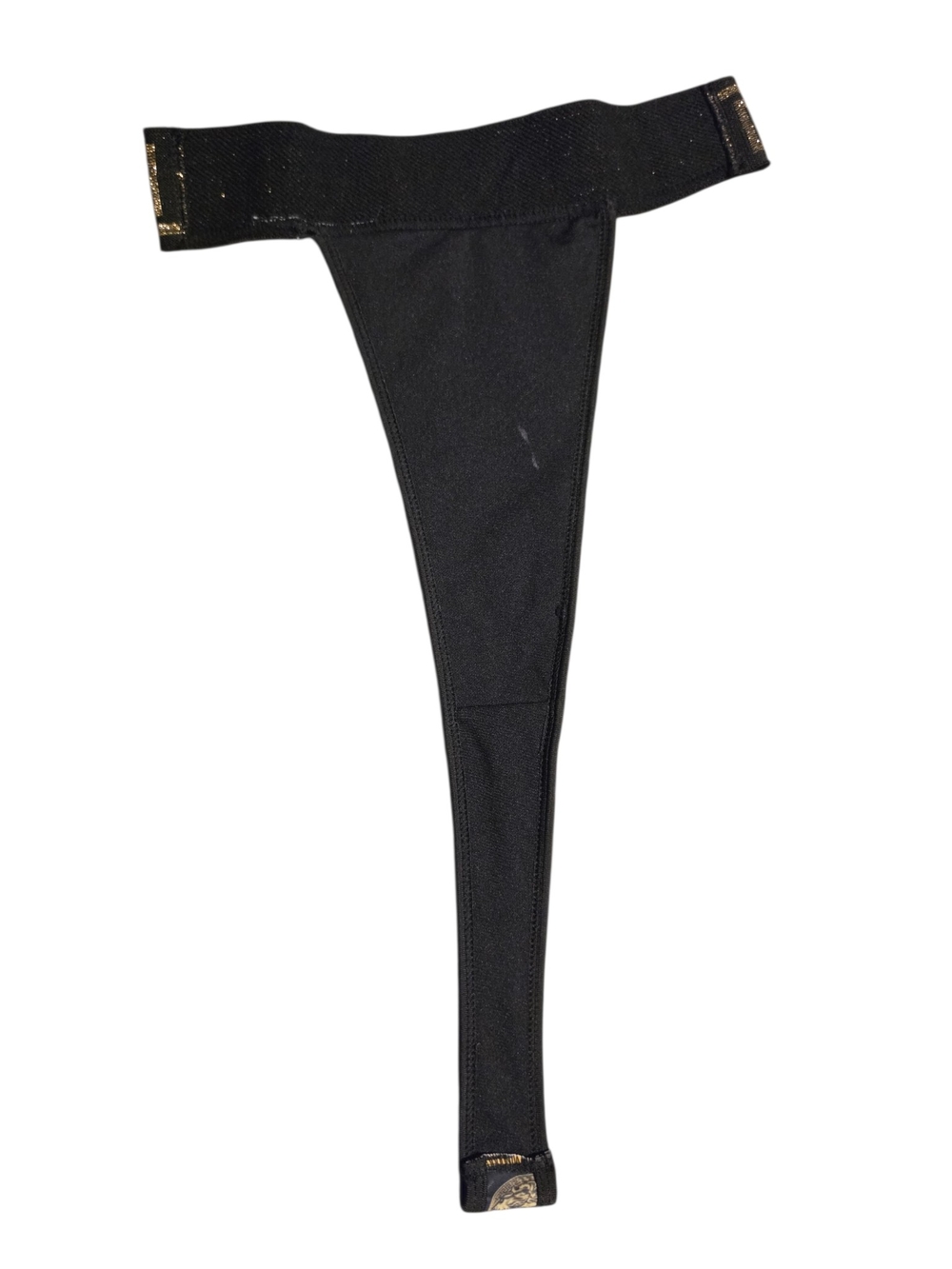 NWT Versace Black & Gold Greca Logo Bikini Thong Set Size XL - Picture 12 of 16
